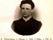 Karel Klostermann jako student roku 1864