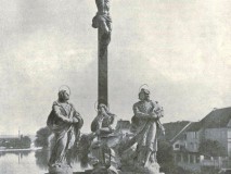 Kříž na Kamenném mostě - začátek 20. stol.