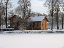 Městský ostrov v zimě