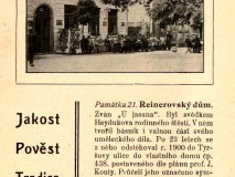 Palackého sady - restaurace U Reinerů
